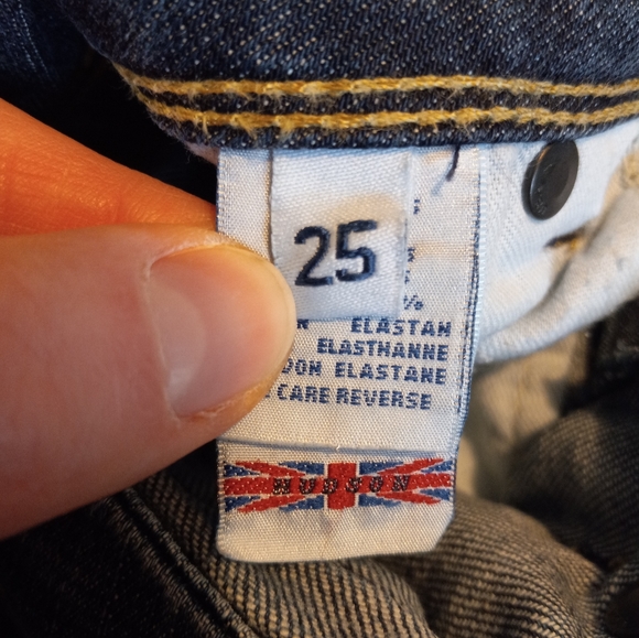 Hudson W422DHA Denim Low Rise Straight Skinny Med Wash Jeans Size 25 NWOT - Picture 10 of 12